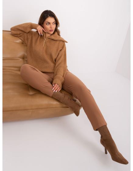 Női garbó pulóver BIS barna