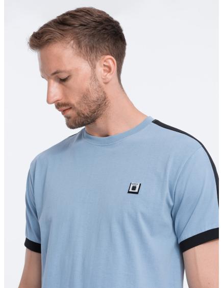 Pánske bavlnené tričko V3 S1632 modré