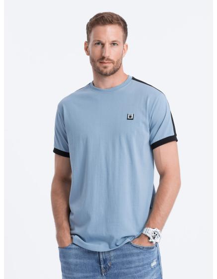 Pánske bavlnené tričko V3 S1632 modré