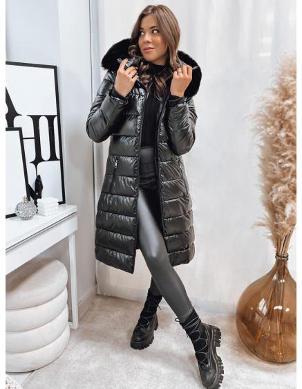 Dámska prešívaná zimná bunda FLOM čierna