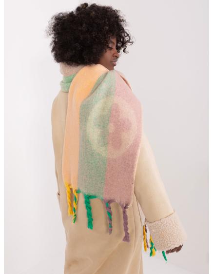 Női téli mintás sál PAT bézs színű