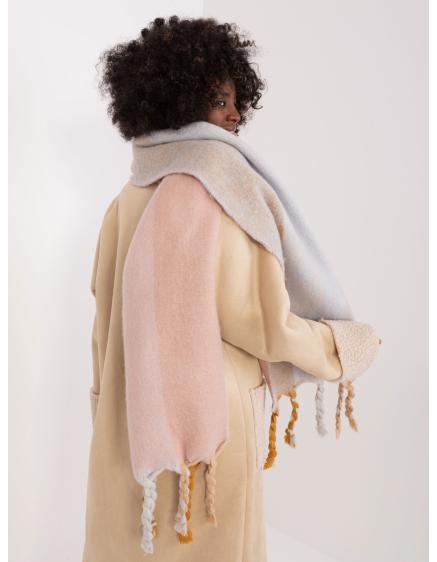 Női sál LOPIA világos rózsaszín