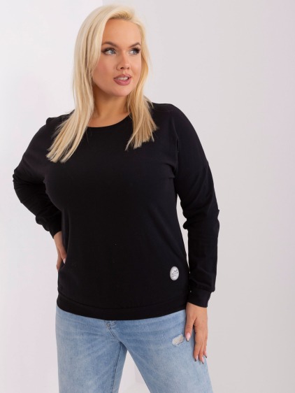 Női plus size blúz DAX fekete