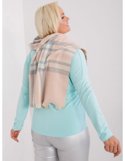 Női sál világos KOS rózsaszín és szürke