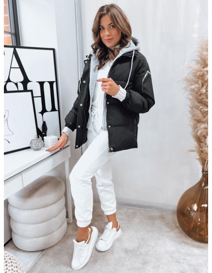 Dámska prešívaná zimná bunda SPACE čierna