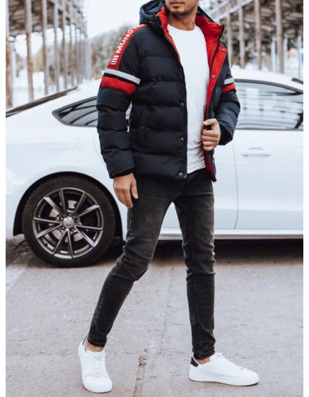 Férfi steppelt télikabát BELA sötétkék