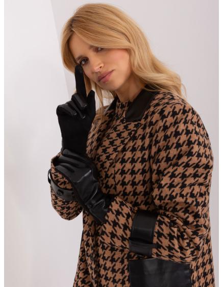 Női kesztyű öko bőrrel POTO fekete