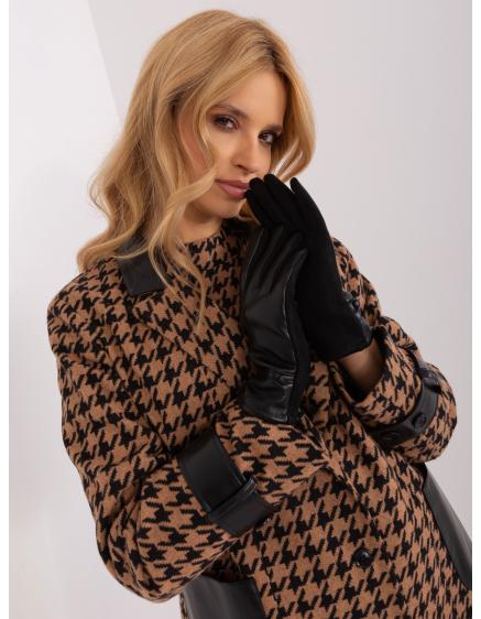 Női kesztyű öko bőrrel POTO fekete