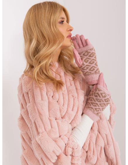 Női érintésvezérlő kesztyű MID világos rózsaszínű