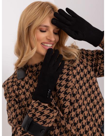 Dámske geometrické rukavice SIMA čierne