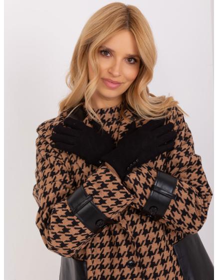 Dámske geometrické rukavice SIMA čierne