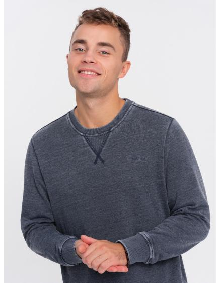 Pánska mikina s kapucňou V4 OM-SSDS-0131 tmavomodrá