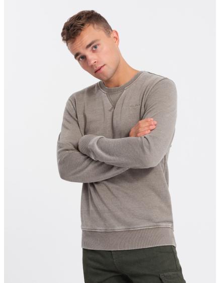 Férfi pulóver V2 OM-SSDS-0131 bézs színű