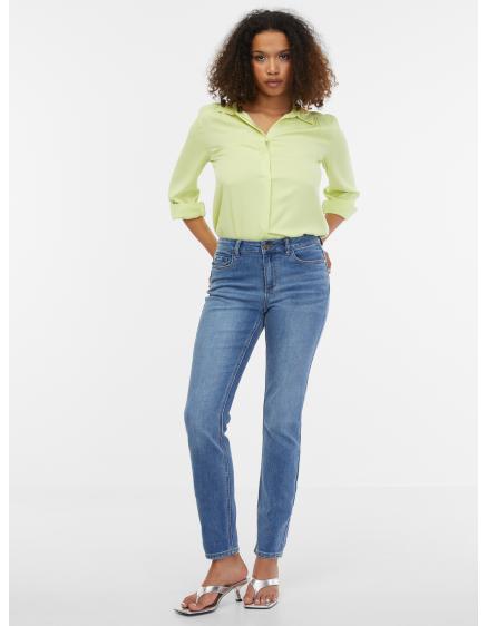 Világoskék női slim fit farmer