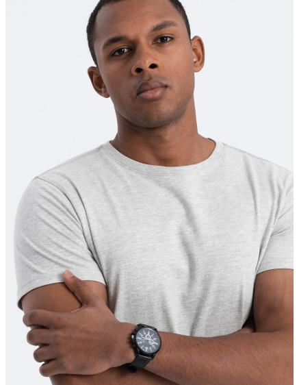 Pánské bavlněné tričko Classic BASIC V3 OM-TSBS-0146 šedé 