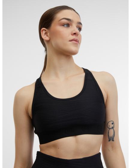 Fekete női sportmelltartó