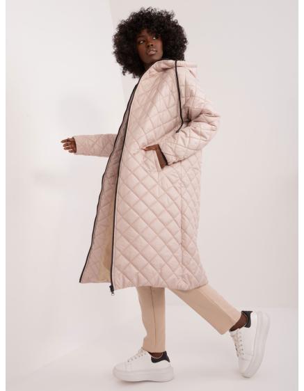 Dámska bunda s vreckami JACK béžová