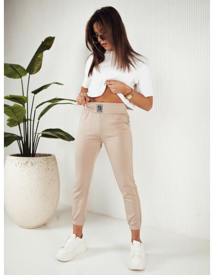 Női melegítőnadrág KAROT bézs