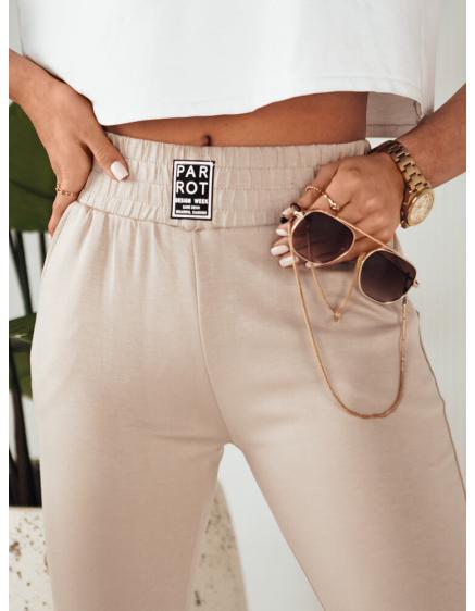 Női melegítőnadrág KAROT bézs