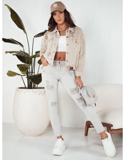 Női farmer nadrág NOEL világosszürke