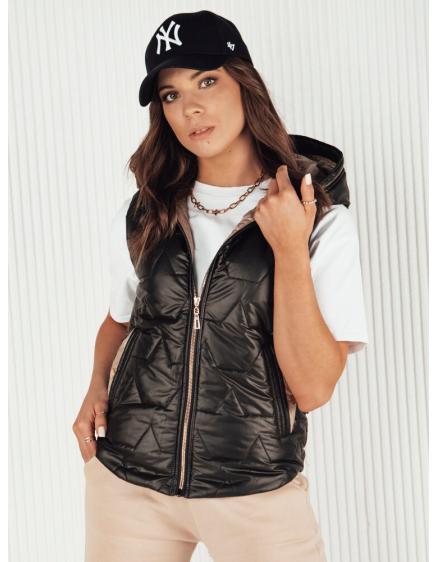 Női steppelt mellény NICOLAS fekete