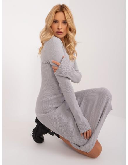 Női ruha MIDI szürke