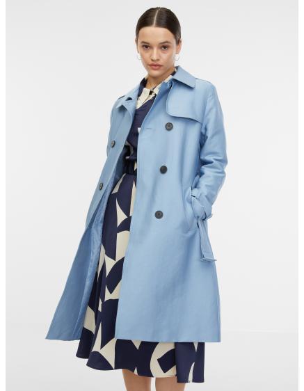 Svetlomodrý dámsky plášť