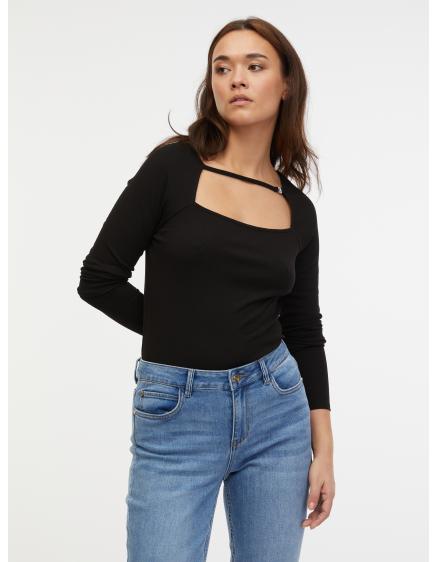 Čierne dámske tričko