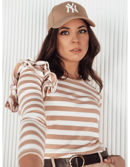 Dámská halenka MORAS pruhovaná béžová