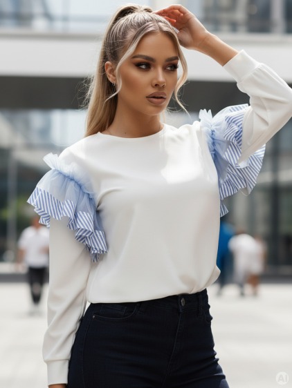 Női blúz FALGIT ecru – fotografie produktu 2