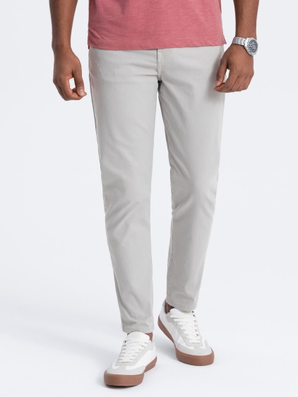Pánské chino kalhoty V2 OM-PACP-0151 šedé 