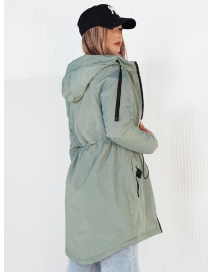 Dámska prešívaná bunda parka GROLIN zelená