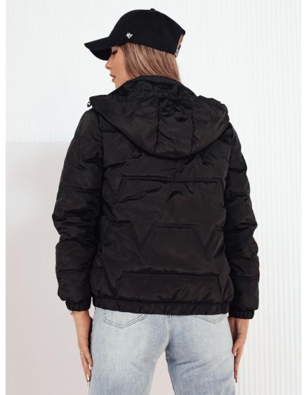 Női steppelt kabát ZERNI fekete