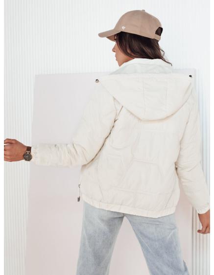 Női steppelt kabát ZERNI fehér