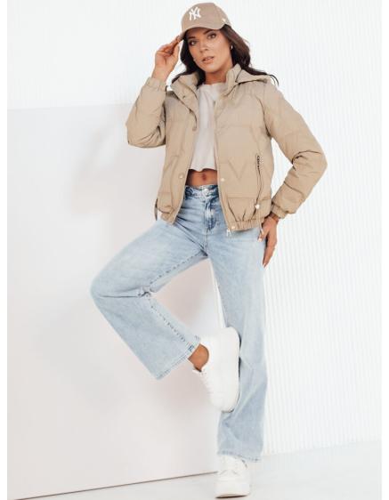 Női steppelt kabát ZERNI khaki