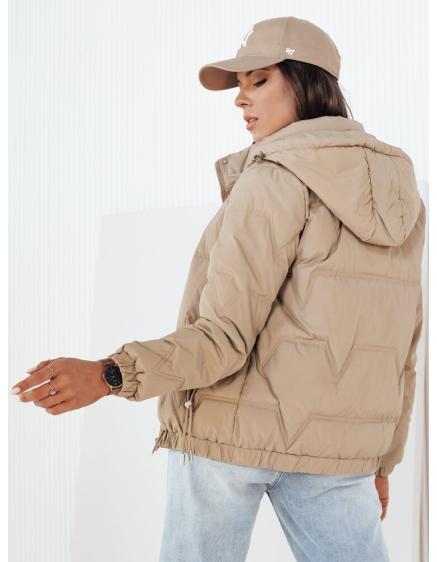 Női steppelt kabát ZERNI khaki