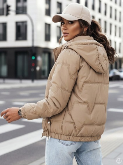 Dámska prešívaná bunda ZERNI khaki – fotografie produktu 4