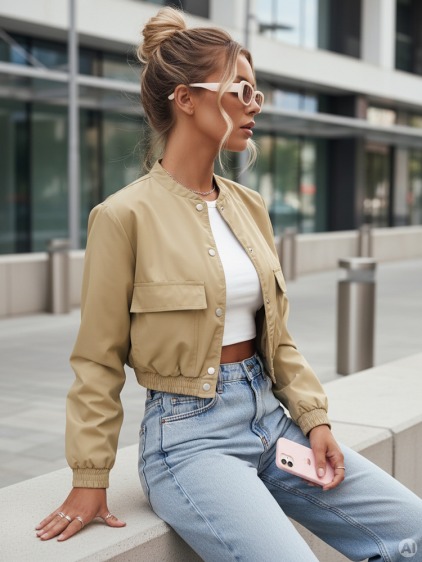 Dámska prechodná bunda KADYS khaki – fotografie produktu 2