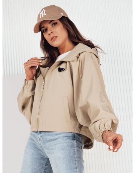 Dámska oversize bunda CATRAL tmavo béžová