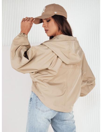 Dámska oversize bunda CATRAL tmavo béžová