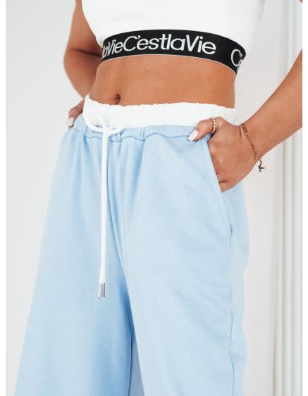 Dámske široké nohavice VERES modré