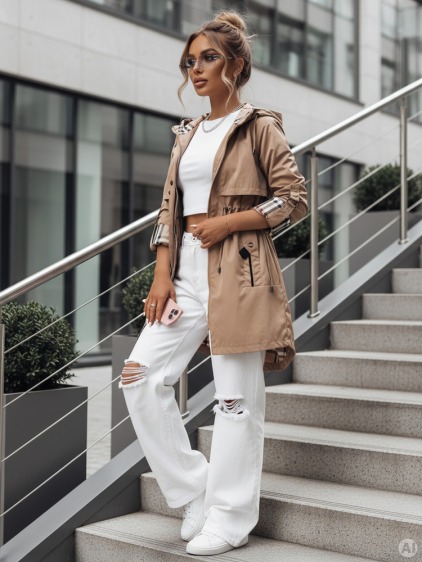Dámska bunda VERDU parka béžová – fotografie produktu 2