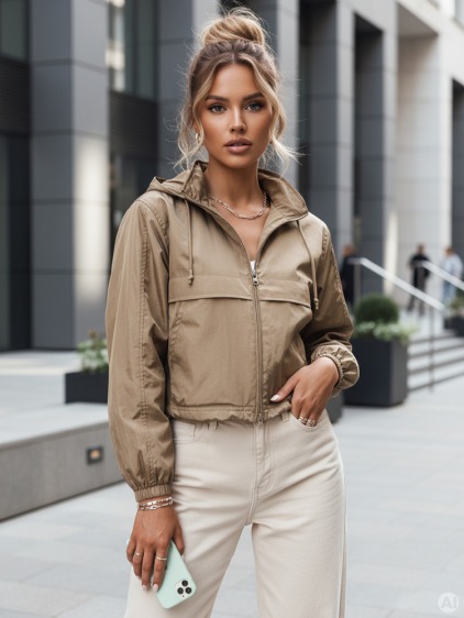 Dámska bunda GRAUS beige – fotografie produktu 5