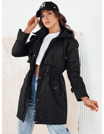 Női parka dzseki BRENS fekete