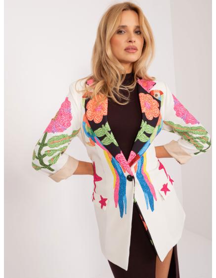 Dámské sako s potiskem ANGE krémové 