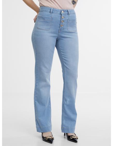 Világoskék bootcut farmer