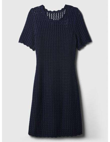 Háčkované mini šaty