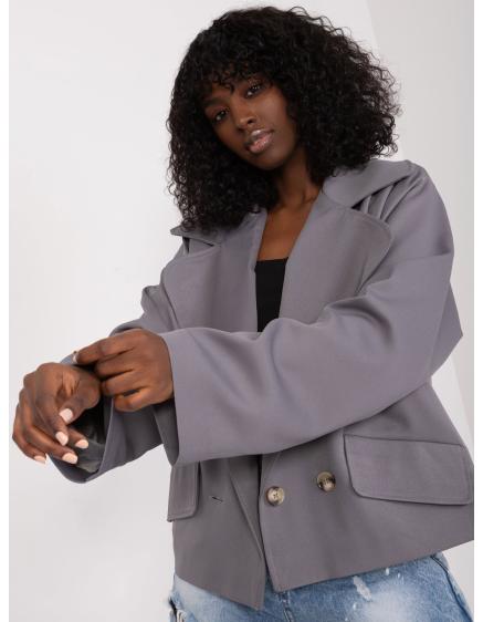 Dámska bunda s vreckami KILA sivá