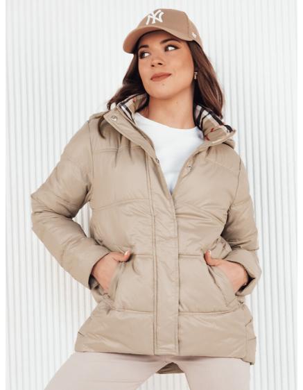 Dámska prešívaná bunda HIMES béžová