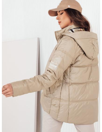 Dámska prešívaná bunda HIMES béžová